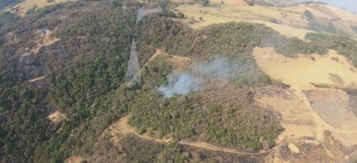 Corpo de Bombeiros encontra corpo de mulher em incêndio em vegetação