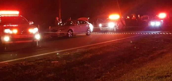 Suspeito foi morto na rodovia SP-147, em Mogi Mirim — Foto: Divulgação/ Polícia Militar