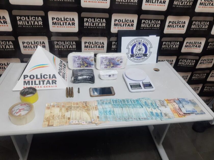 Canil da GCM de Tapiratiba apoia Polícia Militar de Minas e apreende drogas e munições 