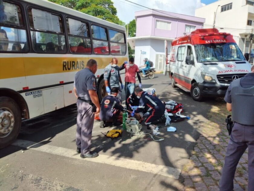 Grave atropelamento próximo à estação Rodoviária de São José do Rio Pardo