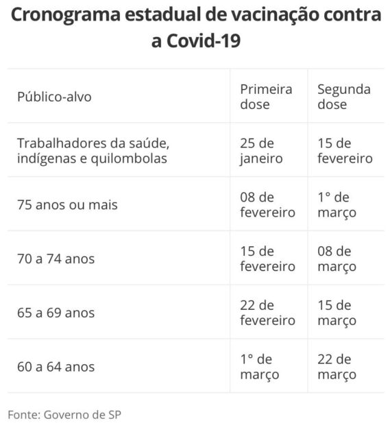 Governador diz que vacinação contra Covid-19 em São Paulo começa no dia 25 de janeiro