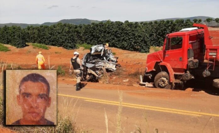 Acidente entre carro e caminhão deixa uma pessoa morta na rodovia MGC-369