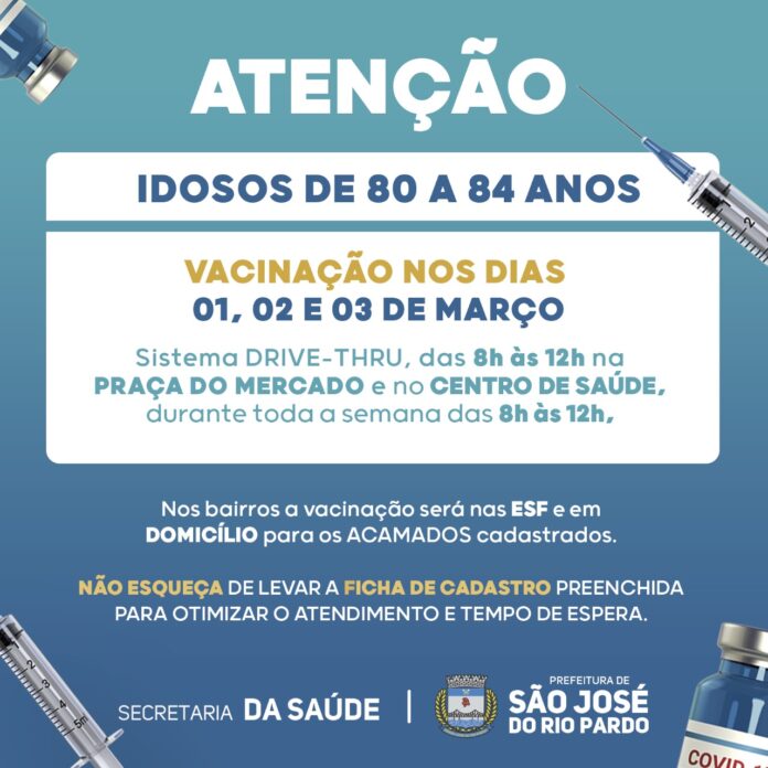 Vigilância Epidemiológica informa vacinação em idosos