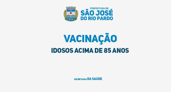 Imunização de Idosos acima de 85 anos contra a Covid-19 começa na segunda