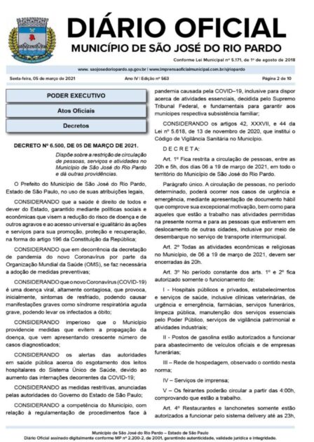 Prefeito divulga Plano Rio Pardo de contenção ao Coronavírus