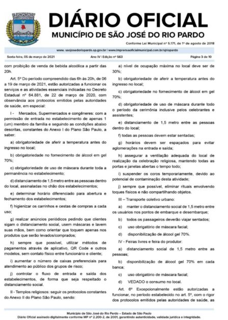 Prefeito divulga Plano Rio Pardo de contenção ao Coronavírus