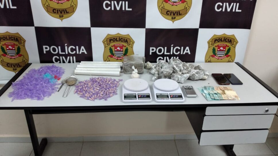 Polícia Civil prende traficante e grande quantidade de drogas 