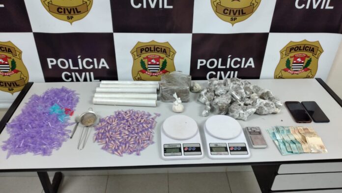 Polícia Civil prende traficante e grande quantidade de drogas no bairro Carlos Cassucci em Rio Pardo