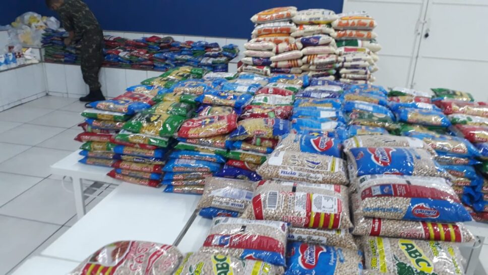 Tiro de Guerra arrecada alimentos em prol das famílias em estado de vulnerabilidade 